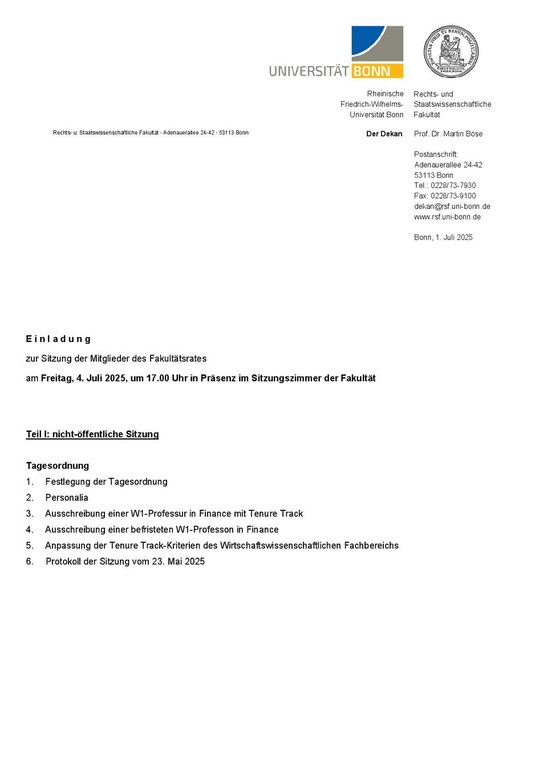 Einladung zur Sitzung des Fakultätsrates am 4. Juli 2025.pdf