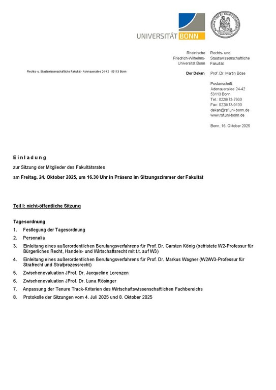 Einladung zur Sitzung des Fakultätsrates am 24. Oktober 2025.pdf